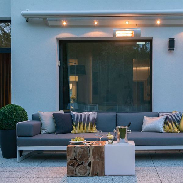 Terrassvärmare io antracitgrå, 2,5 m kabel