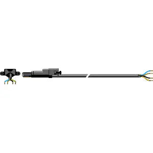 Somfy Motorkabel RTS/io Svart 3m - 3-ledare 361 kr