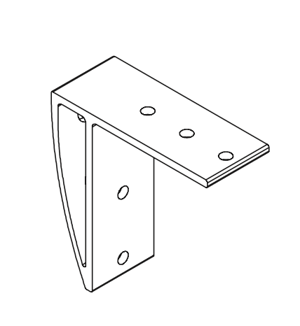 Beslag för takmontage Design inkl. bult & bricka