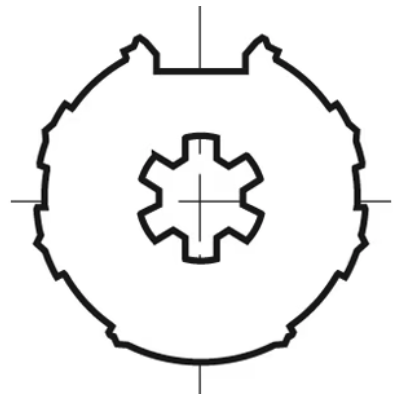 Drivhjul 54 MM för Somfy 40 motor