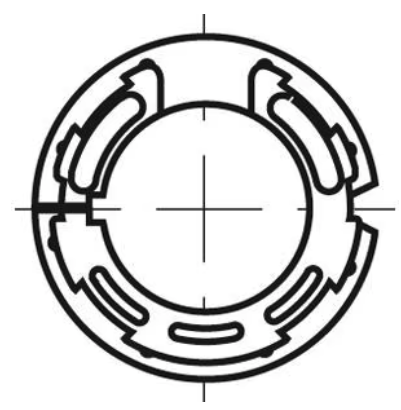 Medbringare 54 MM för Somfy 40 motor