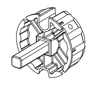 Drivbussning 71 mm, axel 40 mm