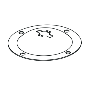 Basplatta golv aluminium Robust